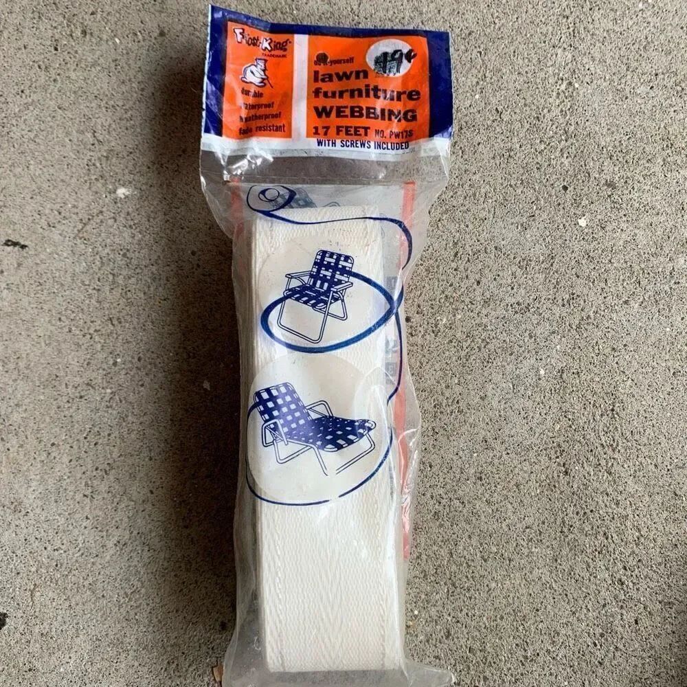 Frost King Lawn Furniture Webbing 17 Feet *New*